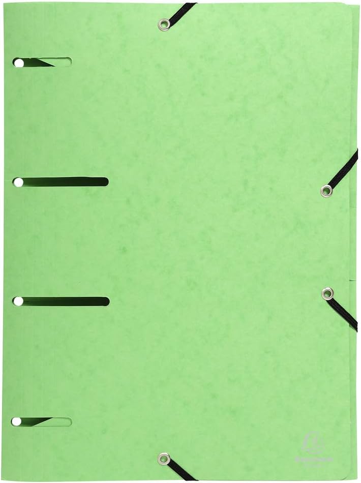 Exacompta Folder 447100E, Manila Cardboard DIN A4 Assorted Colours