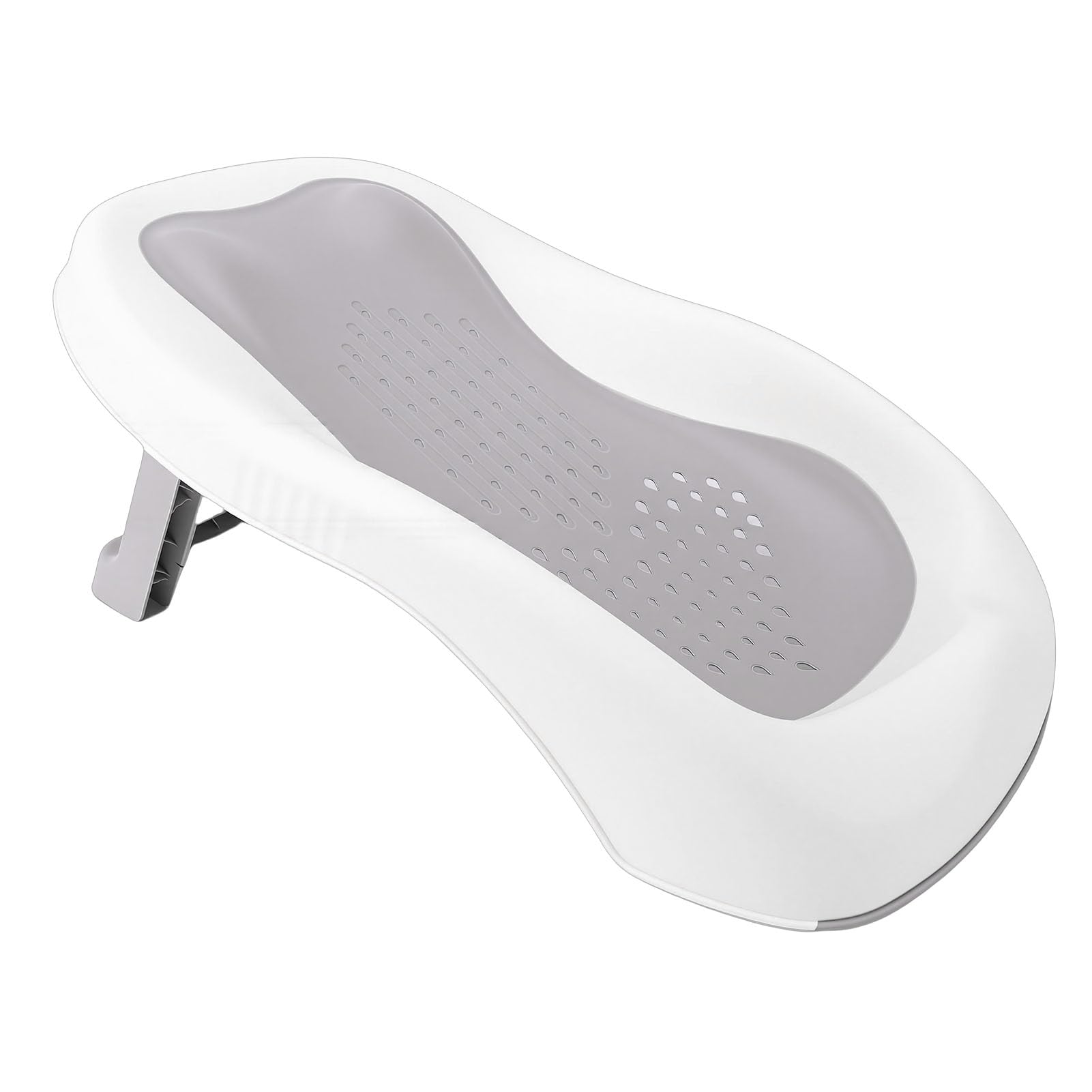 Generic Supporto Portatile per il Bagnetto del Neonato Supporto per il Bagno Facile da Riporre per la Vasca da Bagno, Pratico Accessorio per il Bagnetto del Bambino (GRAY)
