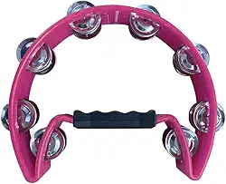 Pandeirola Pandeiro Meia Lua Cajon Percussão (ROSA)