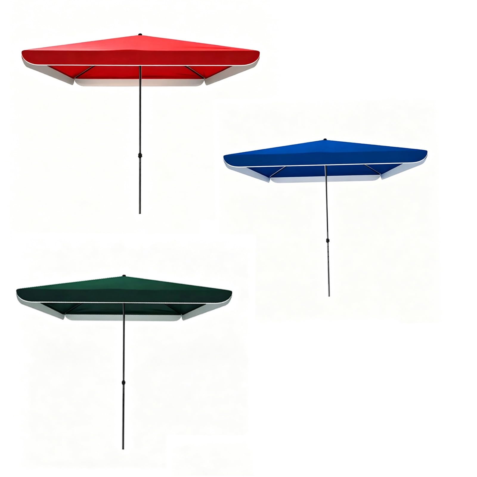 Sombrilla de mercado verde para disfrutar de tardes frescas en tu terraza o jardín