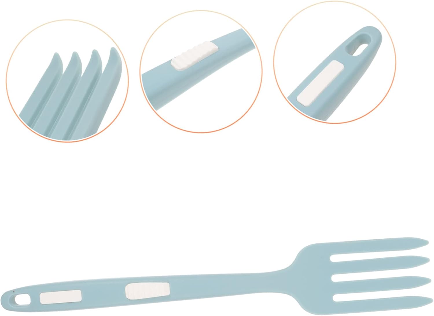 Silicone Cooking Fork Reusable Kitchen Gadget for Pasta Serving