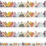 Kosiz 60 Pcs Moving Mountains Bulletin Board Border Moving Mountains Borders Trim School Border Decoration for Back to School Classroom Black Board Wall Decor