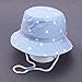 TUOLUO Sombrero De Cubo De Bebé De Verano Bebé Vaquero Algodón Niño Niño Gorra De Tractor Sombrero De Algodón Suave Niño Niña Estrella Sol Sombrero L/Azul