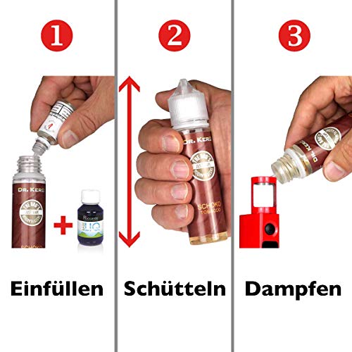 Dr. Kero Aromakonzentrat Vanillepudding, Longfill Shake and Vape zum Mischen mit Basisliquid für e-Liquid, ohne Nikotin – Bild 3