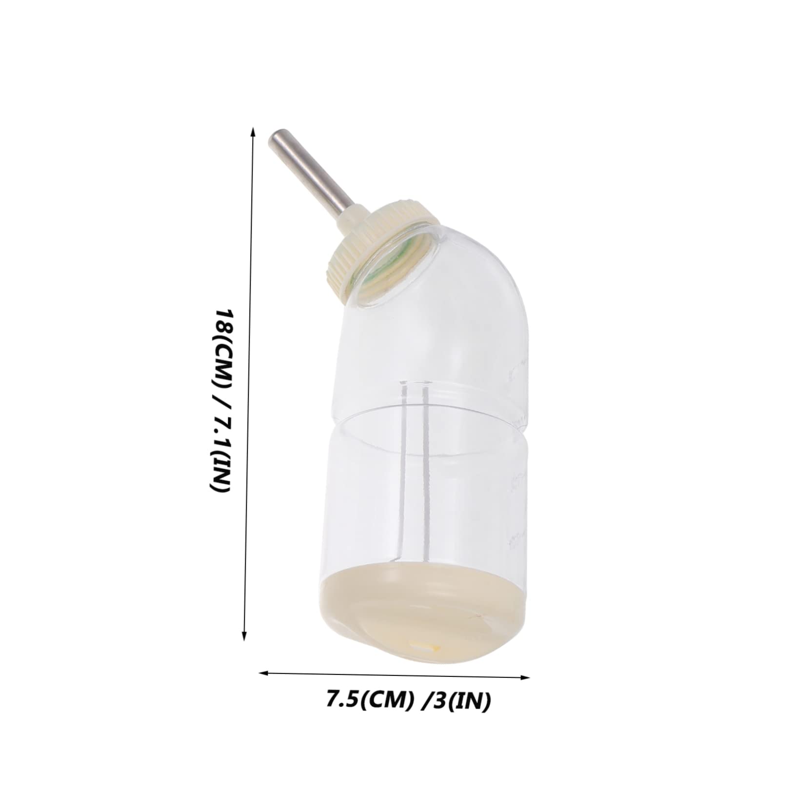 Abaodam 2Pcs Chinchilla Water Bottles Compact Rabbit Cage Dispenser Easy to Install Durable Material for Guinea Pigs and Small Pets