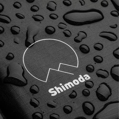 Close-up of water droplets on Shimoda backpack fabric
