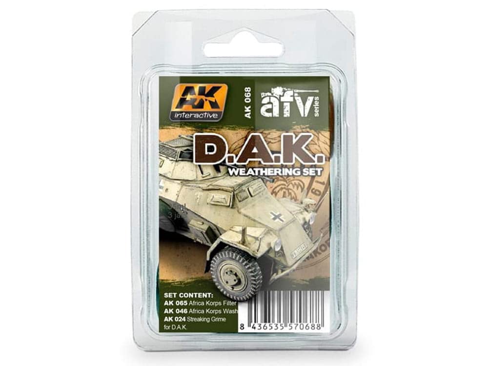 AK Weathering SET AK068 AFRIKA KORPS WEATHERING (3x35ml)