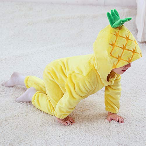 Katara 1778-062 ananas babykostuum carnaval, knuffelige jumpsuit, verschillende dieren en maten, pyjama-kwaliteit, geel-oranje - Image 7