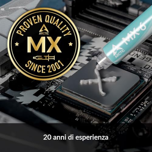 MX-6 (4 g), incl. 6 MX Cleaner) Ultimate Performance Pasta Termica per CPU, console, schede grafiche, laptop, conducibilità termica molto elevata, lunga durata, non conduttiva, thermal paste - Processore - Immagine 7