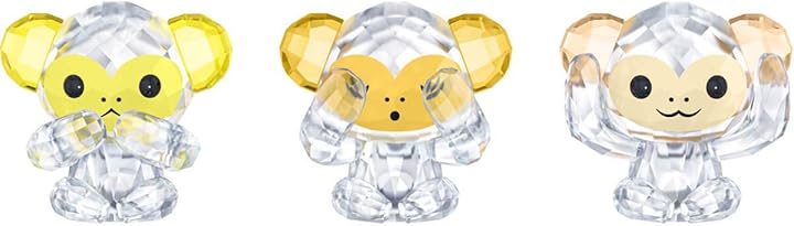 Swarovski tre scimmie ispirate al motto non sentire non vedere nulla non dire nulla 5428005 Swarovski tre scimmie ispirate al motto non sentire non vedere nulla non dire nulla 5428005