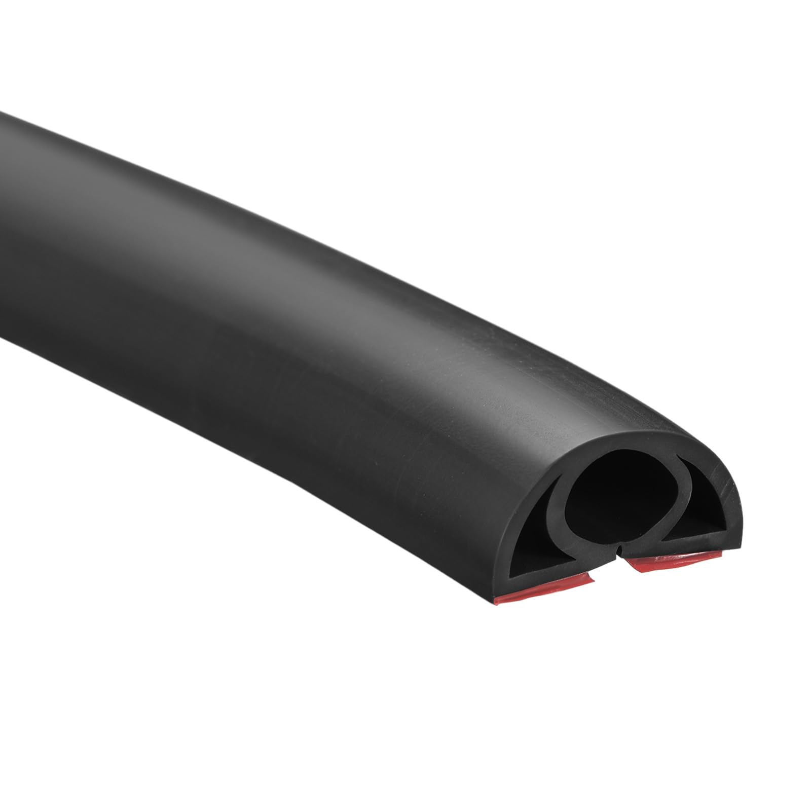 uxcell D25 6.6ft Floor Cord Cover, PVC Cord Cover Floor, Wire Cover for Extension Cords, Protect Wires & Prevent Cable Trips, Hole Width: 0.39