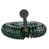 50 Feet Garden Hose Water - 8 Pattern Spray Nozzle with Brass Connector Green