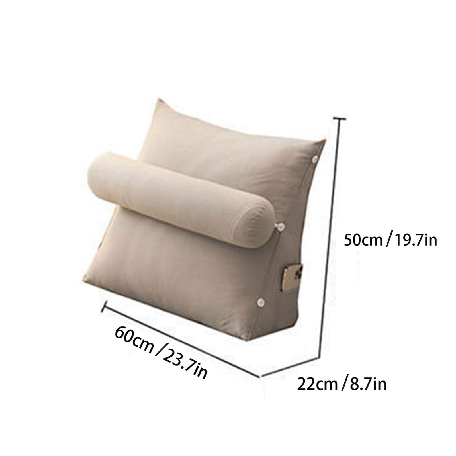 Cuscino Triangolare a Cuneo per la Lettura, Cuscino Leggero per la Lettura, Cuscino di Sostegno per la Sedia, Letto, Auto, Ufficio, Panca, Cuscino ergonomico Morbido per Lo Schienale