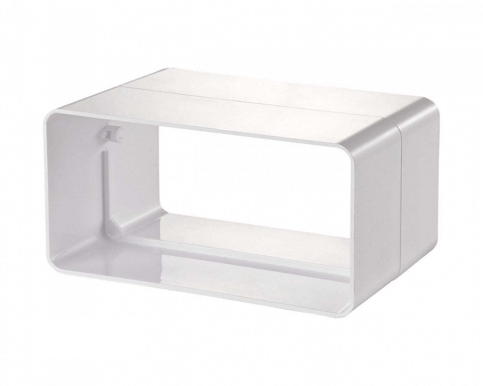 Flat Rectangular Ducting Connector 110 x 54 Extractor Fans Heat Recovery (40200 - Connector 110 x 54)