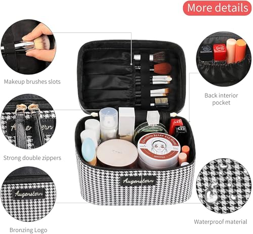 Image of Handcuffs Makeup Bag Cosmetic Organizer Toiletry Storage Pouch (Black)