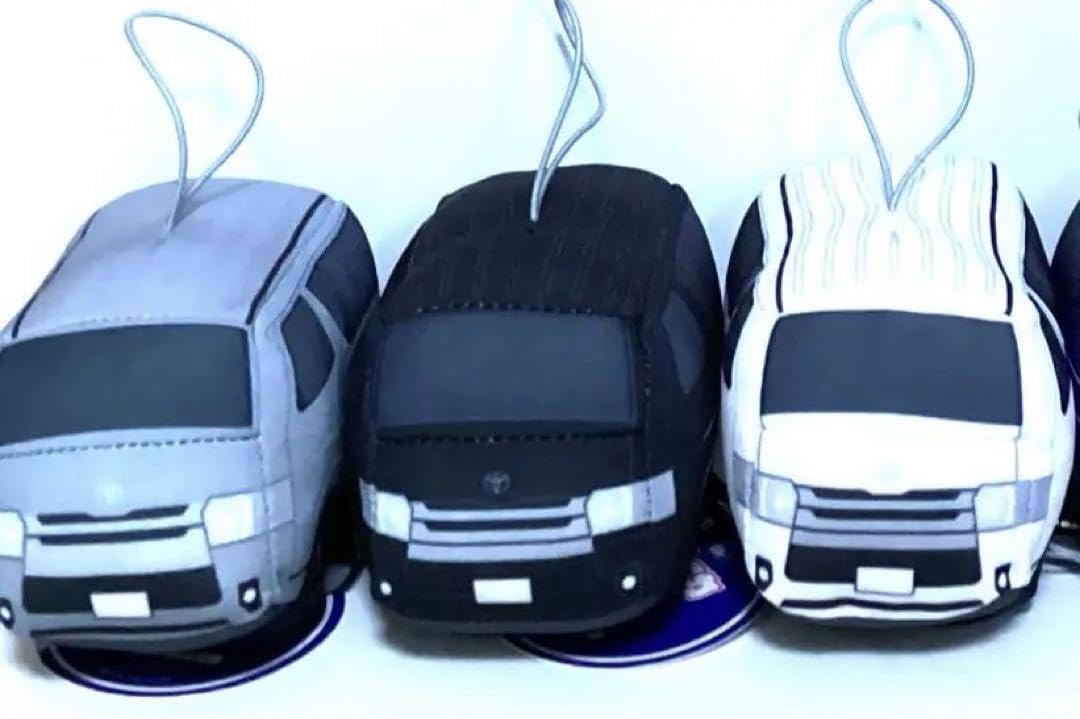 トヨタ ハイエース ぬいぐるみ 3個セット(白・黒・紫) パープル】トヨタ ハイエース マスコットぬいぐるみ | オンライン
