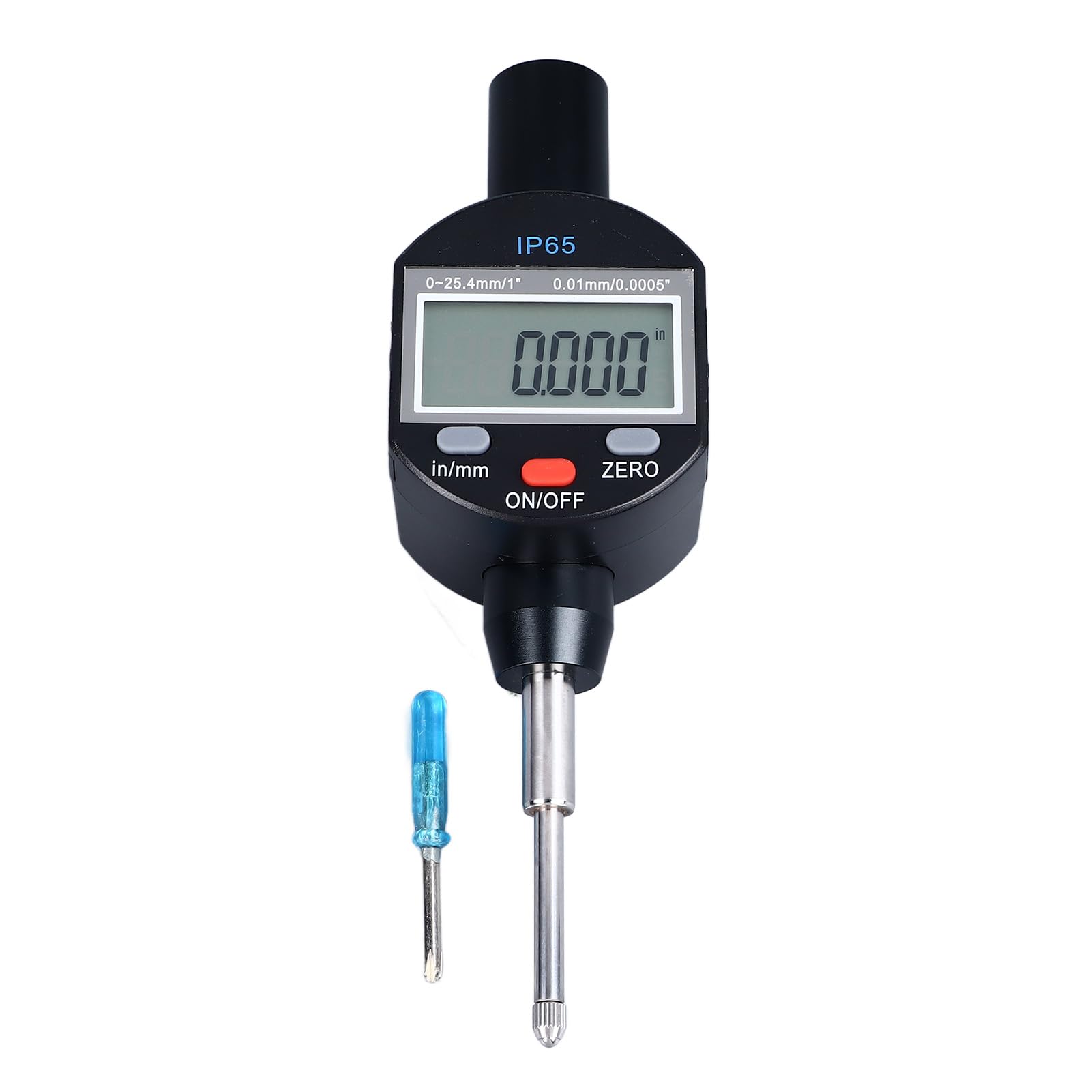 Cyfrowy czujnik zegarowy 0,01 mm 0,0005 cala Wysoka precyzja Wodoodporna konstrukcja ze stopu aluminium IP65 Szeroki zakres 25,4 mm 1 cal dla inżynierów mechaników mechaników