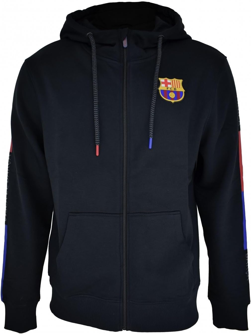 Barcelona Bluza z kapturem unisex dla dorosłych Chaqueta Fc Barcelona Abierta Barça Race Czarna kurtka, Czarny, M
