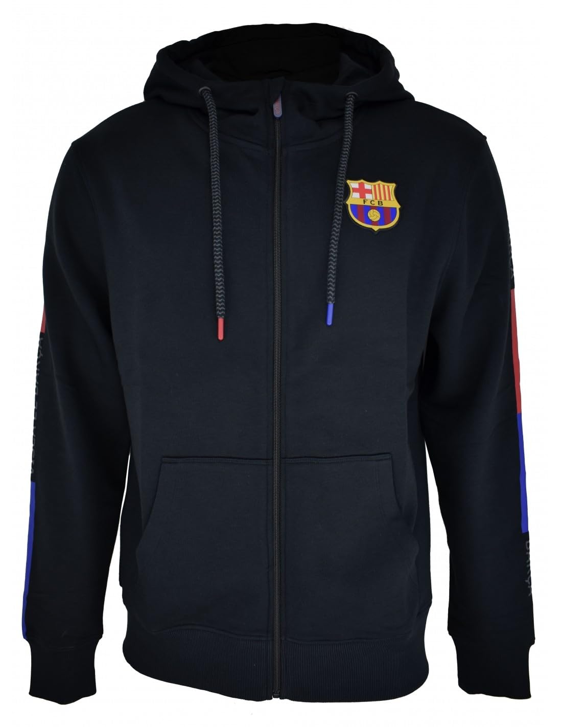 Barcelona Bluza z kapturem unisex dla dorosłych Chaqueta Fc Barcelona Abierta Barça Race Czarna kurtka, Czarny, M