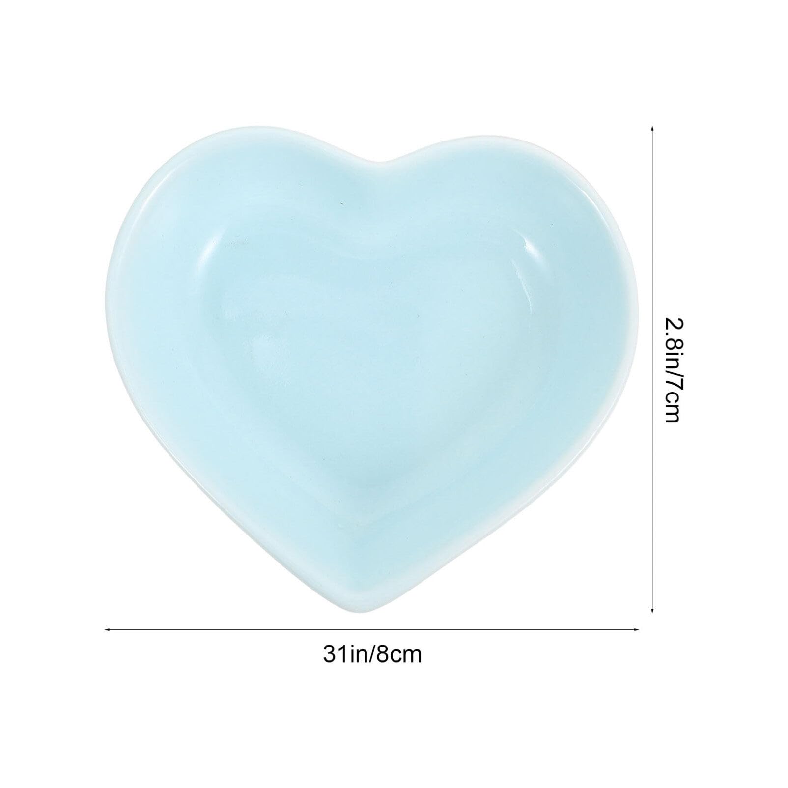 ibasenice Cuenco de alimentación para hámster, 3 unidades, con forma de corazón, cuenco de cerámica creativo, práctico cuenco de alimentación para hámsters, cerdo de Igelguinea