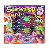 SLIMYGLOOP Mix'Ems by Horizon Group USA-Mix & Create 24 Different Gooey, Putty, Slime with Confetti, Great for Groups & Parties, Multicolor, One Size