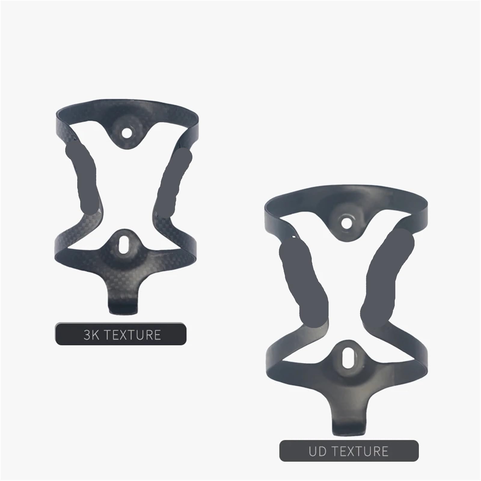 Portabidón Bicicleta Acabado Carbono Portabotellas de Fibra Carbono for Bicicleta Carretera, portabotellas for Agua y Bebidas, el Soporte más Ligero for montaña, 32g(2PCS Black)