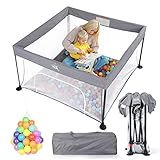 MEM Baby Playpen, Foldable Playpen for Babies and Toddlers, Indoor Outdoor Playpen Baby Activity Cen