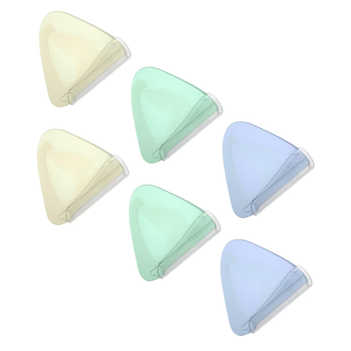 LABRIMP 30 Stck. Augenbrauen Trimmer aus Tragbare Gesichts Haarentferner für Design Perlweiß Grün und Lila für Präzises Augenbrauen Zupfen und Makeup Bedarf