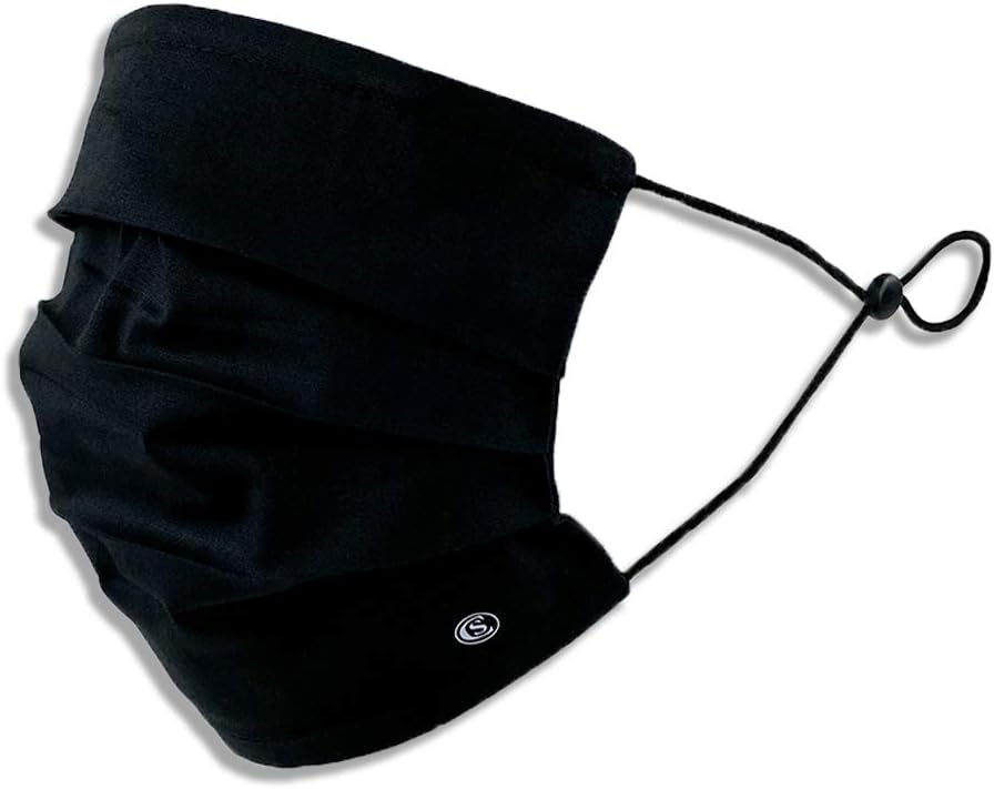 Con.Struct Face Mask, Face Mask 1-Pack Washable Unisex Cotton Cloth Face Mask (Black)