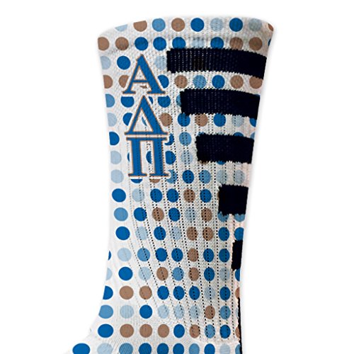 VictoryStore Alpha Delta Pi Polka Dot Performance Crew Sock2