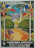  Algérie Concours agricole 1927 Reproduction Affiche Poster/Format Size 50X70 cm Papier 300 GR-Vente du fichier numérique HD Possible Nous Consulter (Boutique : affichevintage.FR)