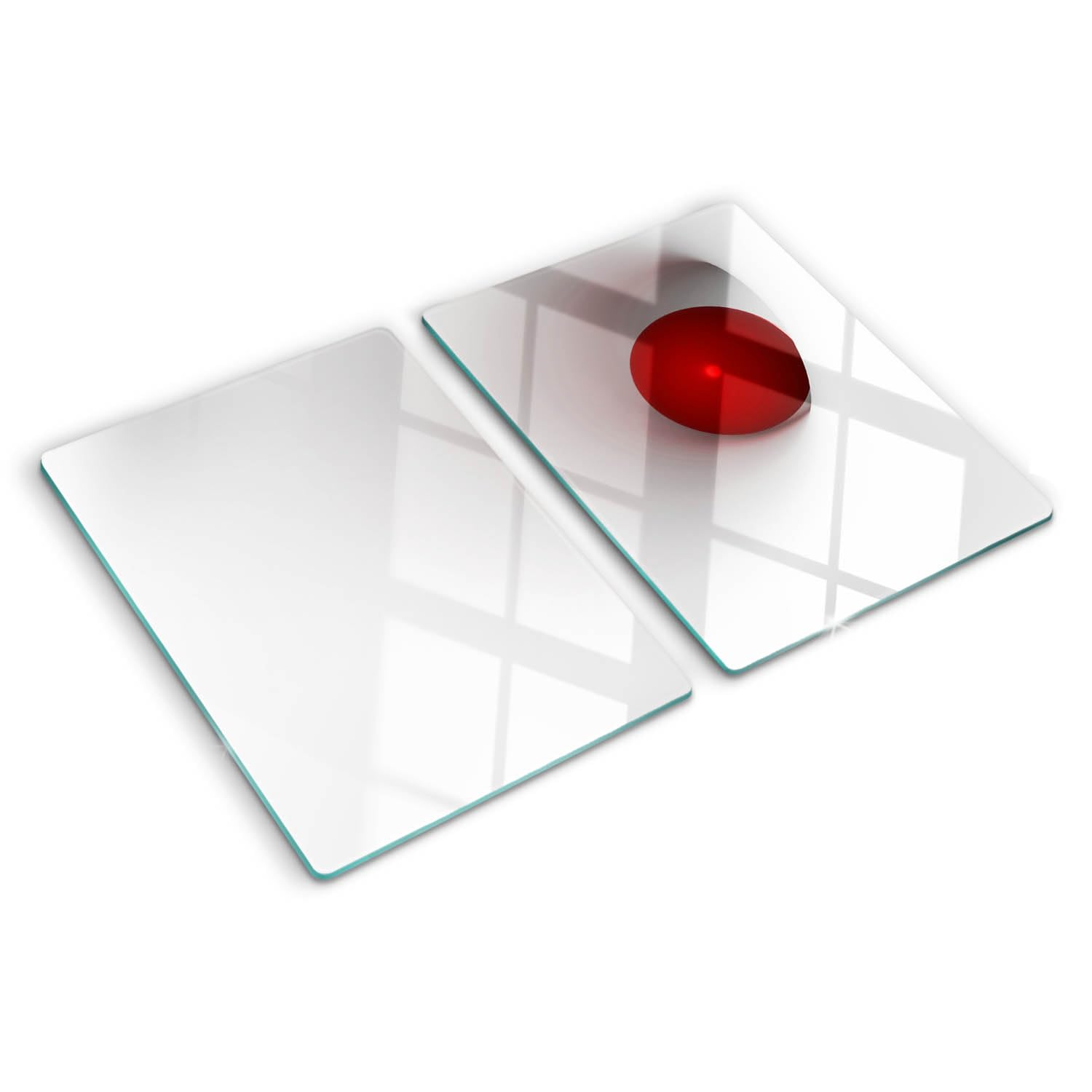 Planche à découper en verre résistant à la chaleur pour gagner de la place en cuisine