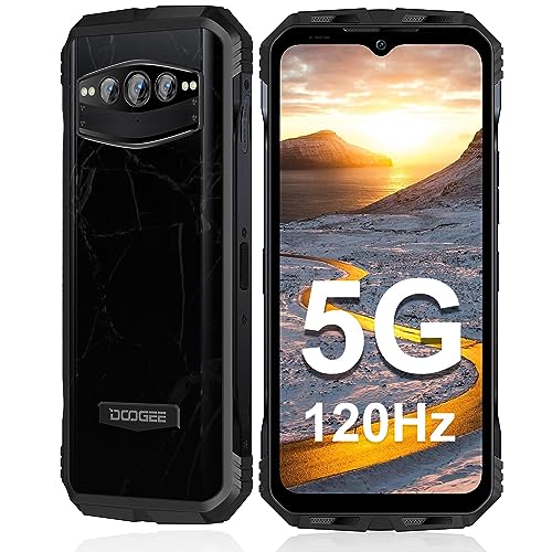 DOOGEE V30T 5G Rugged Smartphone, 20GB+256GB/TF 2TB Dimensity 1080 Rugged Phones, 108MP+20MP Night Vision Camera, 6.58''FHD+ 120Hz Display, 10800mAh, Android 12 Waterproof Phone,66W Fast Charging