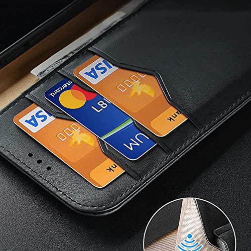 Étui de téléphone compatible avec iPhone 12 GUMMMY étui rabat bleu PU