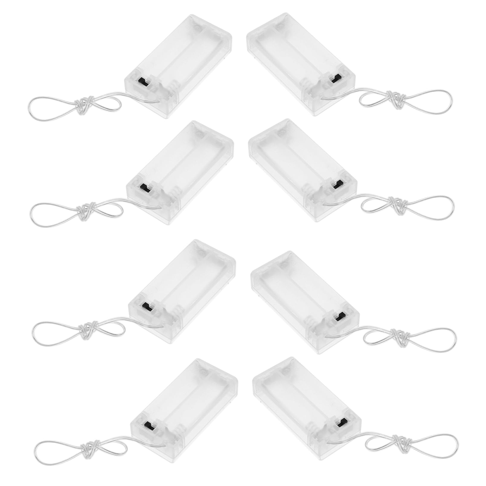 BESPORTBLE 5 Set Stringa Di Luce Contenitore Per Batterie Supporto Per Batterie Vuoto Custodia Per Supporto Per In Plastica Per Di Ricambio 10 pezzi * 5