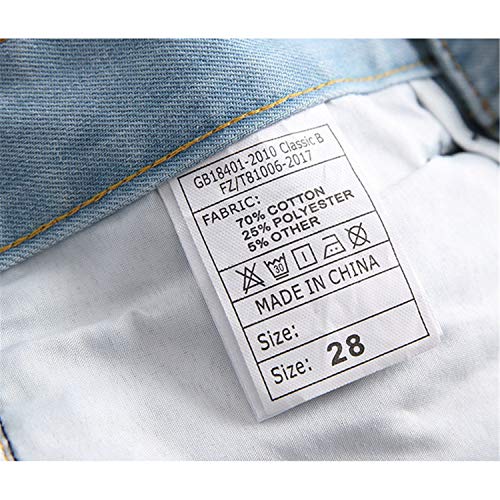 Men's Slim Fit Jeans Stretchy Ripped Skinny Biker Jeans Stretch Moto Pants with Holes Ankle Zipper Denim Pencil Pant4