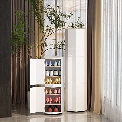 Étagère à chaussures rotative en métal pour entrée moderne - 3