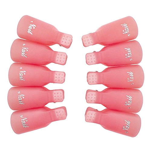 Set de 10 clips para remoción de esmalte de uñas miniatura 4