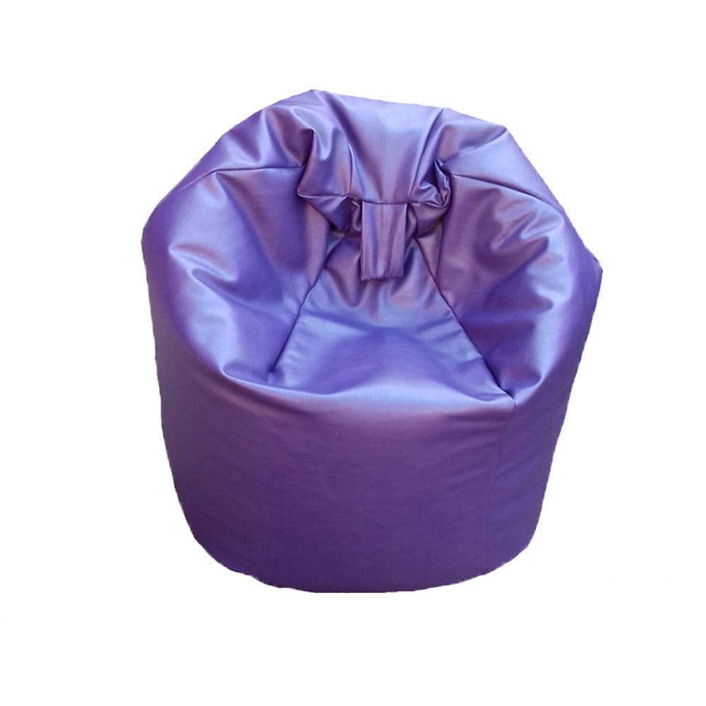 FAUX LEATHER Bean Bag Beanbag Gaming Chair Seat Lazy Lounger Couch (Purple, XL (80 x 80 x 110 cm))