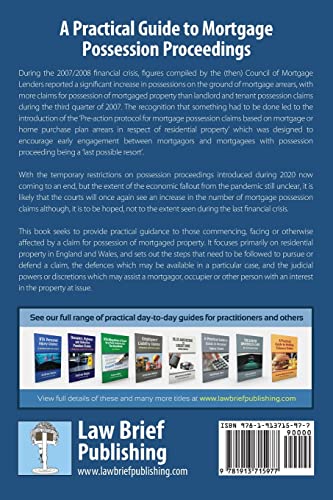 A Practical Guide to Mortgage Possession Proceedings