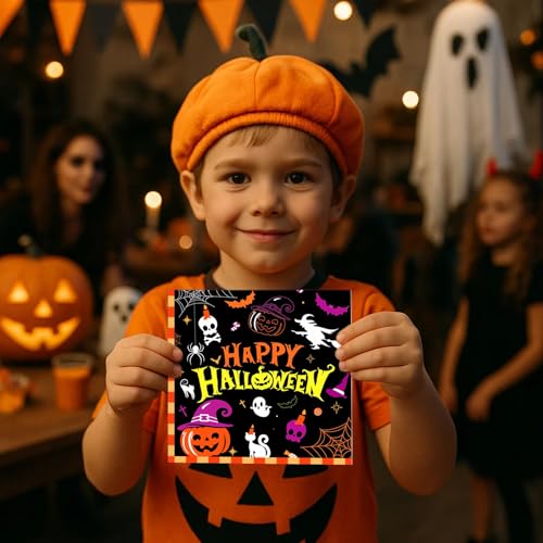 Halloween Paper Napkins – 24 Pack Halloween Napkins for Party Decorations, Table Decor, Dinner Table Setting, Spooky Paper Serviettes for Party Supplies - Image 3
