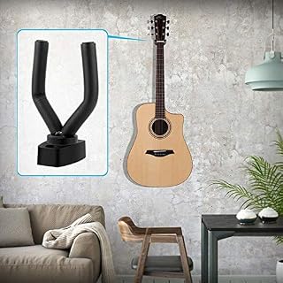Lot de 2 supports muraux pour guitare avec vis et médiators – Compatibles avec toutes les tailles de guitares, ukulélé… - Les Beatles, Paul McCartney, John Lennon, RIngo Starr, George Harrison Lot de 2 supports muraux pour guitare avec vis et médiators - Compatibles avec toutes les tailles de guitares, ukulélé… – Image 2