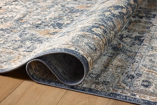 Tapete decorativo Loloi Teagan 6'7" x 9'2" Denim/Pebble miniatura 6