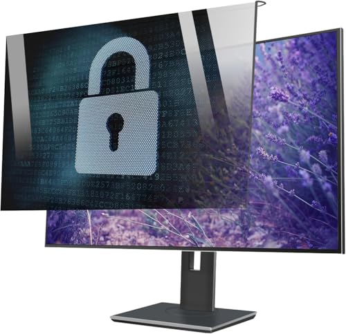 TBLOTYD Computer Privacy Screen Filter, Widescreen Monitor Privacy Screen Protector, Removable Privacy Shield, 24 Inch, for Schools,24
