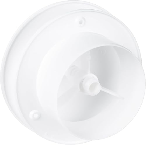 Miniatura 7 de Repa Market Difusor de ventilación de aire redondo de plástico de 4 pulgadas  Ventilación circular ajustable para HVAC, conducto de aire  escape,