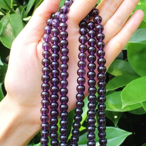 Image of 45pcs Adabele Lab Created Purple Amethyst Gemstone 8mm Round Beads