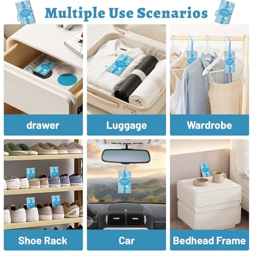 Image of STRN Scented Sachets for Drawer and Closet, Baby Powder Scent 14 Packs | Long-Lasting Sachets, Small Space Air Freshener for Wardrobes