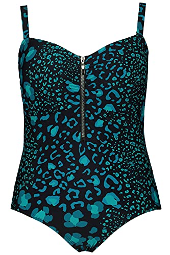 Ulla-Popken-Damen-grosse-Groessen-Uebergroessen-Plus-Size-Badeanzug-Leomuster-Reissverschluss-Softcups-791854