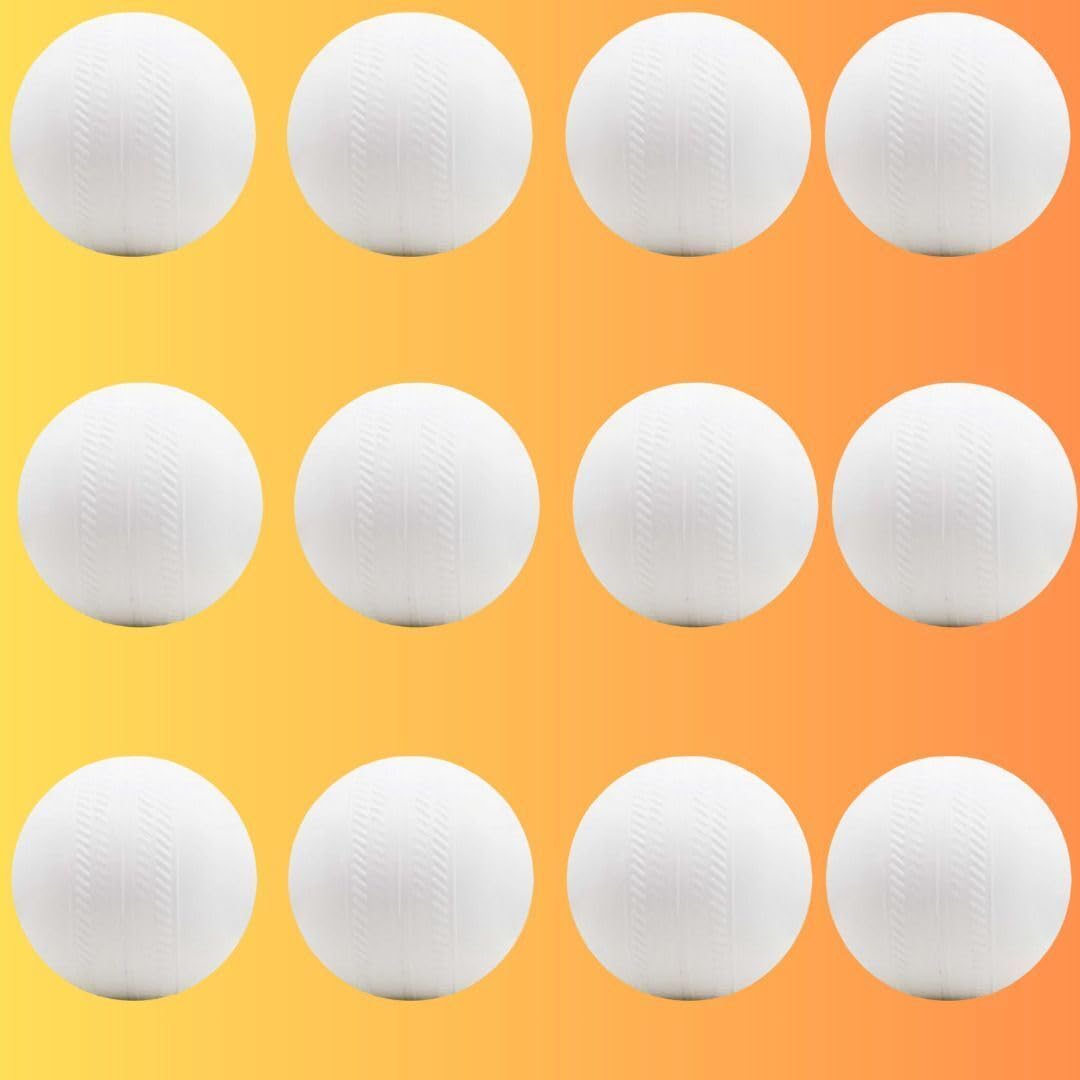 Cricket Plastic Ball 50gm Practice Ball,Hard Plastic Ball for Cricket Cricket Training Ball (Standard, Pack of 12, Blue)-image-13