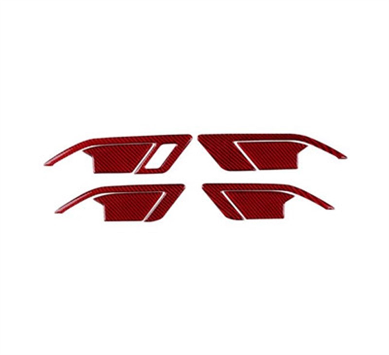 Piwine Red A Lhd Car Interior Styling Accessories Door Handle Bowl Decor Trim Sticker For Golf 8 2020 2021 2022 2023
